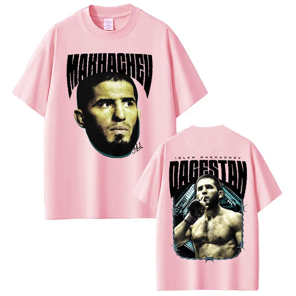 T-shirt Grafiche Limited Islam Makhachev Dagestan Unisex Moda Donna Estetica della Violenza T-shirt Comfort Cotone T-shirt Oversize
