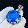 London Topaz Pendant, 925 Sterling Silver Handmade Jewelry, London Topaz Silver Pendant, Party Wear Jewelry For Women's, Pendant Christmas Gift