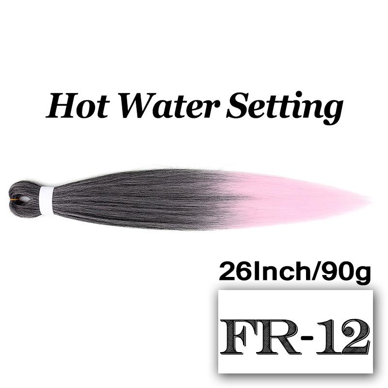 Braiding Hair Pre-stretched 26 Inch Hair Extensions for Afro Crochet Braids Synthetic Hair DIY Purple Pink Peach Red Jumbo Braid