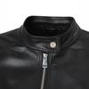 Women's PU leather jacket autumn and winter stand-up collar leather jacket European and American retro motorcycle jacket Women's coat