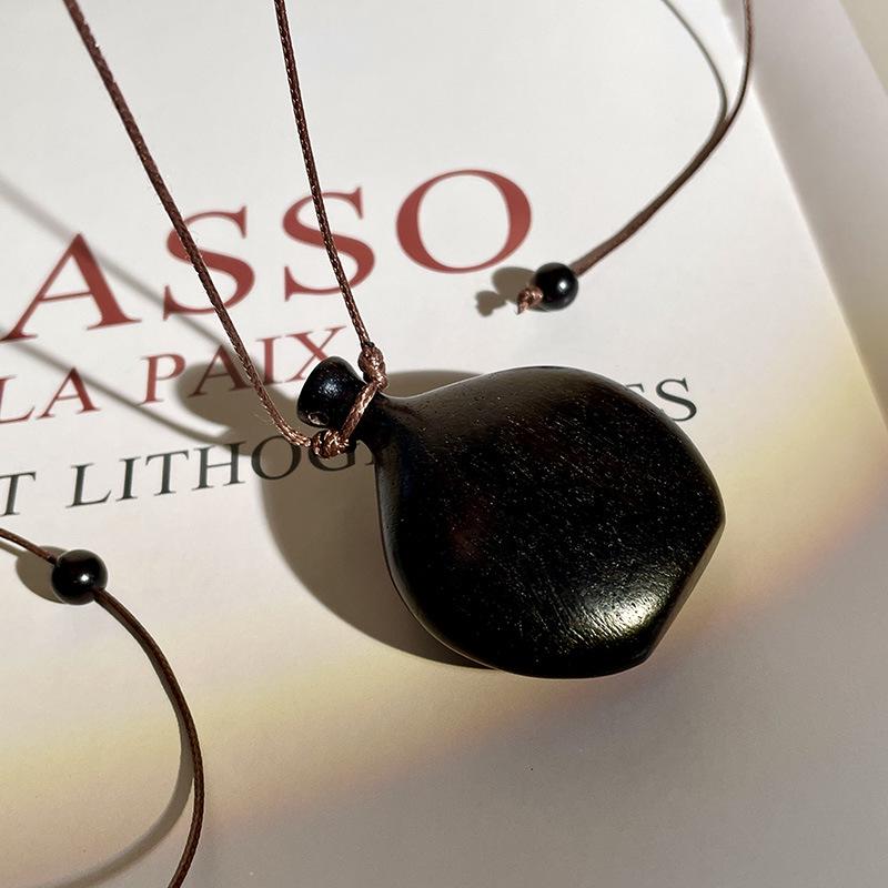 

Винтажное ожерелье с кулоном в виде феи вина: Этническая эффектная деревянная длинная цепочка для свитера для женщин