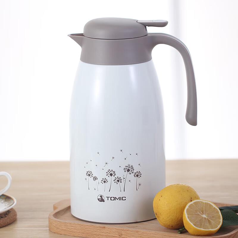 

Термос-глечик Temake 2л Білий з нержавіючої сталі 316 з подвійними стінками