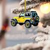 Vehicle Mirror Acrylic Ornament With Offroad Theme Car Interior Decoration Gift