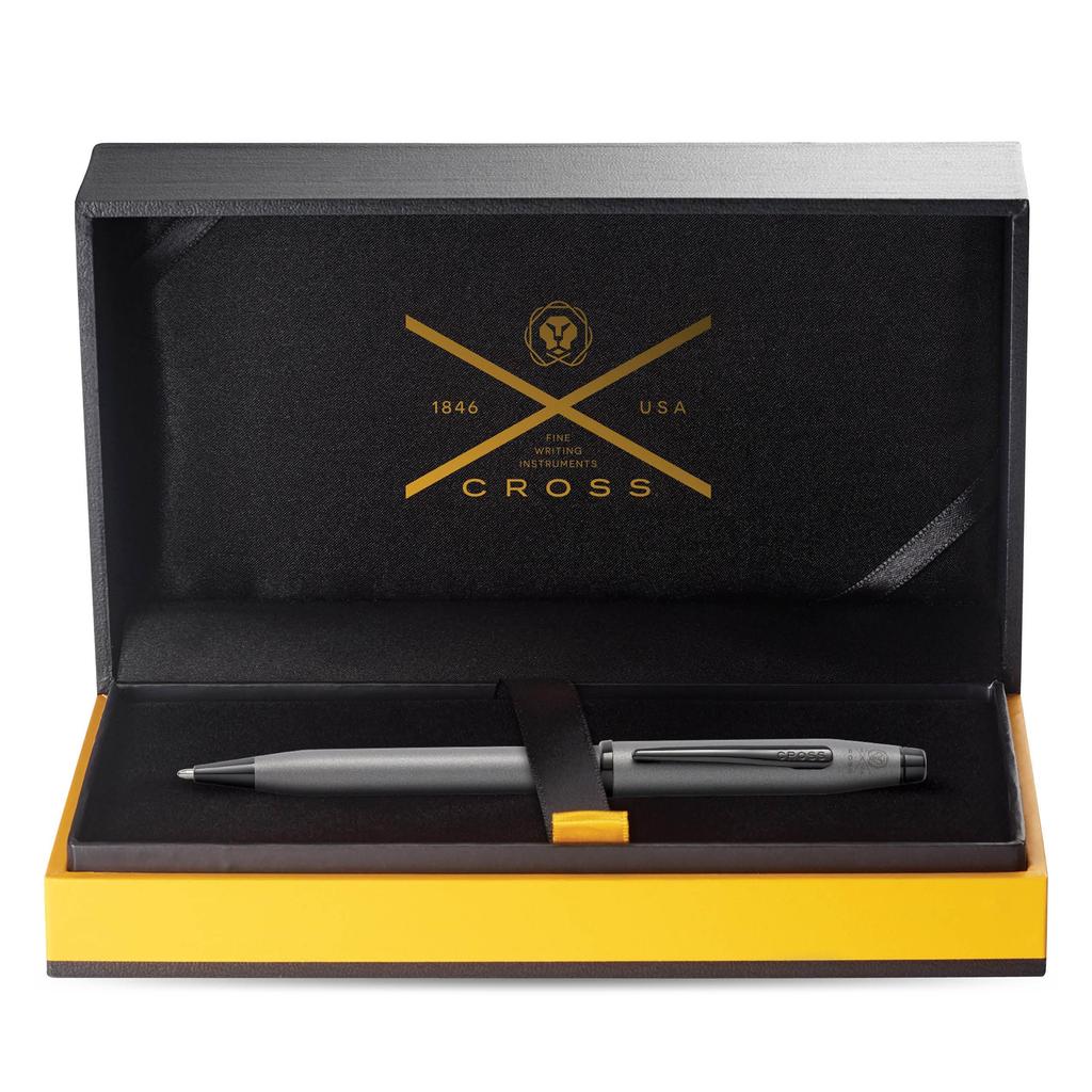Cross Century II Gunmetal Gray Premium Gift Boxed Premium Ballpoint Medium Perfect Gift for or Other Special Occasions Oil-Based Pen, Nib, Father's