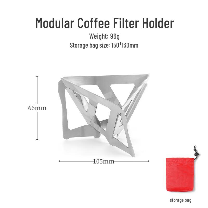 OEING Portable Stainless Steel Coffee Drip Filter Rack