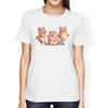 1Tee Womens Loose Fit 3 Chubby Pigs T-Shirt
