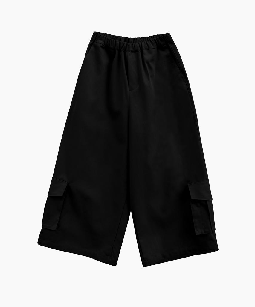 Kilyu Cargo Long Bermuda Pants_Black