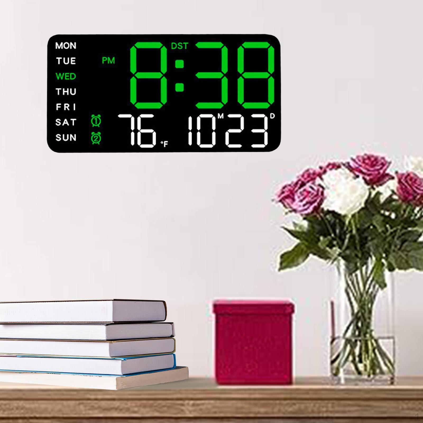 

Цифровой будильник с электроприводом прикроватный столик с регулируемой яркостью настенный светодиодный Green Light