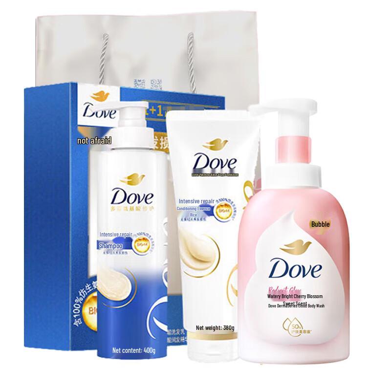DOVE Hair & Body Care Gift Set with Intensive Nourishment