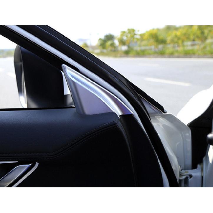 Interior Triangle Pillar A Cover Trim For 2017- Mazda CX-5 CX5 Matte ABS