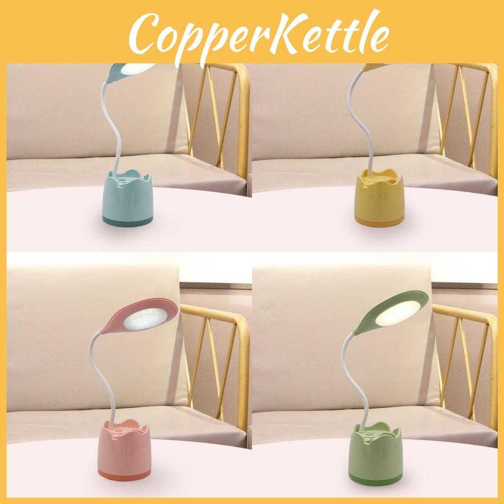 Modern Minimalist Abs Table Lamp With Built-in Phone Holder And Makeup Mirror