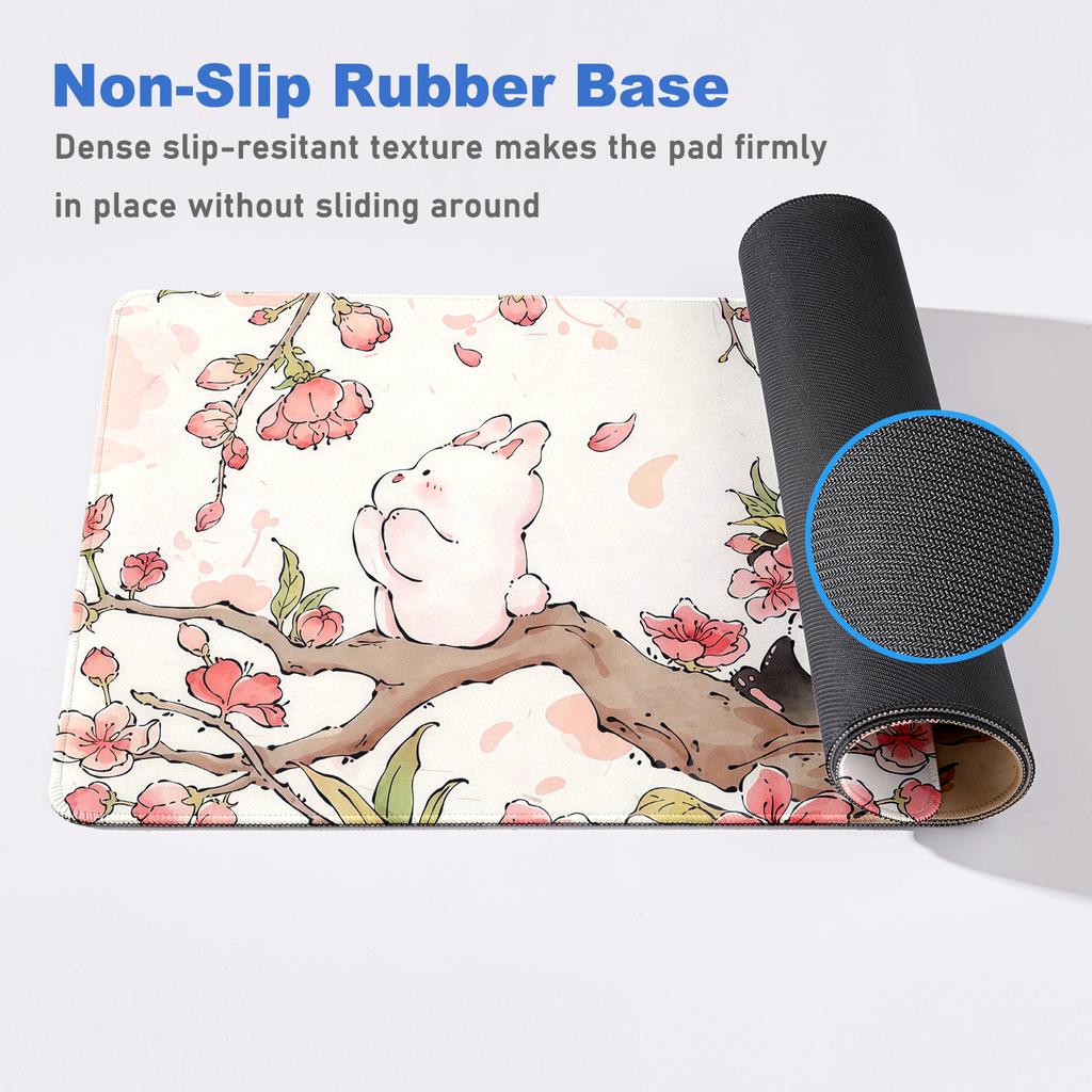 XXL Kawaii Panda HD Printing Mouse Pad Large Computer Office Game Table 400x900mm Mat Rubber carpet Anti-slip Keyboard Desk Pads