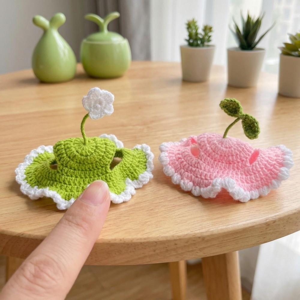 Warm Pet Cap Handmade Cat Tied-up Hat Comfortable Cat Knitted Hat  Puppy Style