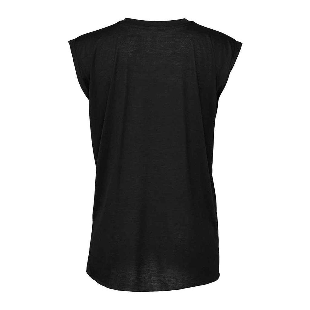 Bella + Canvas Womens/Ladies Flowy Rolled Cuff Muscle T-Shirt