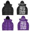 Trapstar Classic Letter Print Padded Jacket Detachable Hood Loose Fit Streetwear Couples