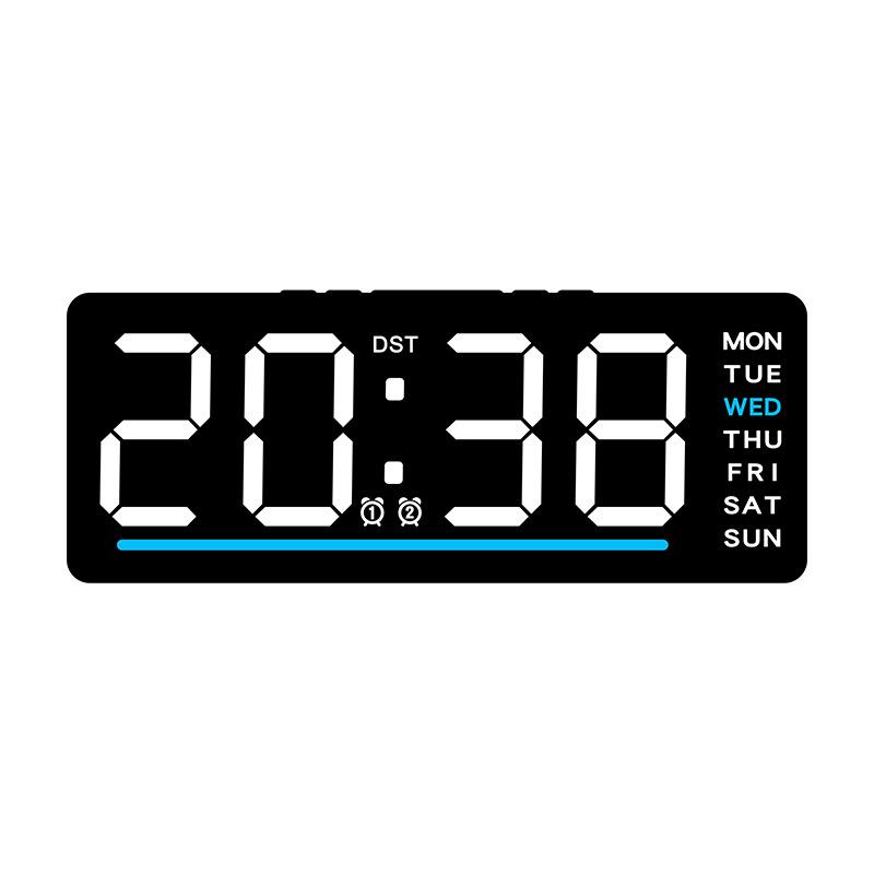 Wielofunkcyjny Cyfrowy Budzik LED - Cichy, Prosty Design dla Dziecięcego Stolika Nocnego