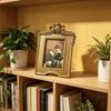 Tabletop Picture Frame Vintage Resin Ornate Design for Desk, Shelf