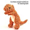 Plush Dinosaur Dog Chew Toy Squeaky Stuffed Tyrannosaurus Rex Boredom Reduction Dog Teething Interactive Dino Plushie Toy Pet Supplies