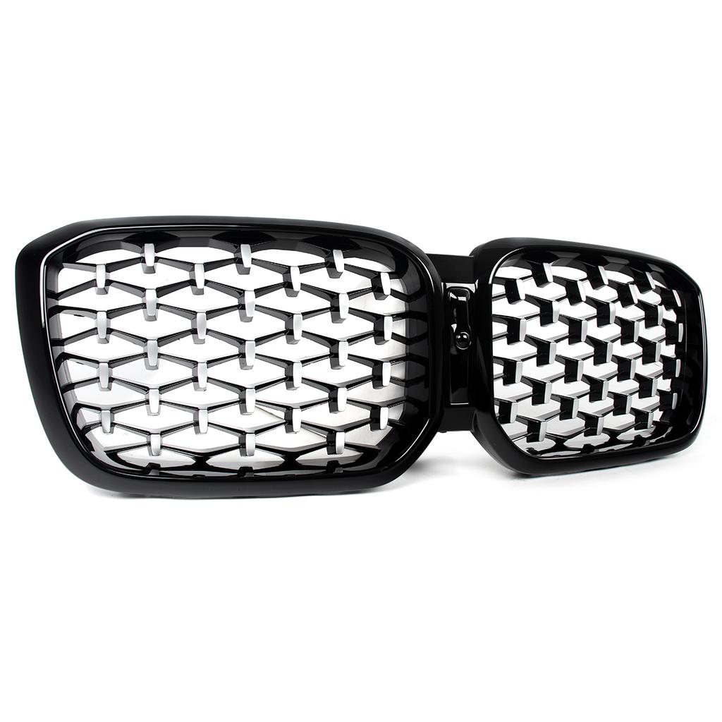 Diamantoptik Frontstoßstange Nierengrill für BMW X3 G01 X4 G02 2022 2023 2024 M40i sDrive20i M Sport Mittelgitter Gitter
