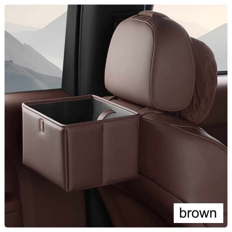 Multi-Functional Foldable Storage Box for Car Interior Car Rear Seat Storage Trash Can Organizer for Car Accessories Supplies