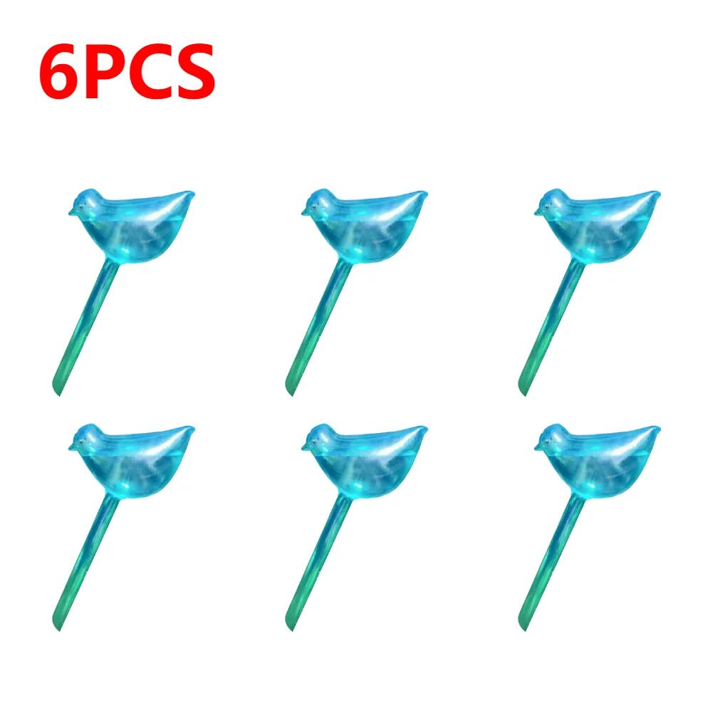 6-1Pc PVC Transparent Plants Watering Bulbs Bird Shape Automatic Drip Irrigation Self Watering Device Home Flower Waterer Bulbs