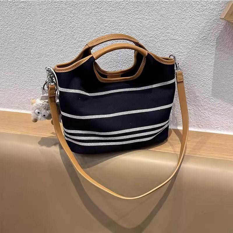 IELGY Women s Canvas Commuter Tote with Contrasting Colors