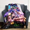 Zoro'S Epic Swordsmanship Flannel Blanket Super Soft Warm Cozy Blanket For Sofa Bed Office Travel Allseason Home Decor Gift