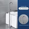 European Style Floor-Standing Brass Bathtub and Shower Faucet