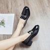 Soft Leather Women's Shoes, New Trendy Loafers, Korean-Style Versatile British-Inspired Slip-On Work Shoes, Versatile Women's Footwear