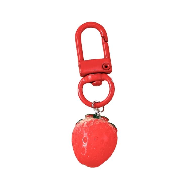 Whimsical Fruit Themed Keyring Decorative Charm For Backpacks Luggage Keys Trendy Accessory Gift