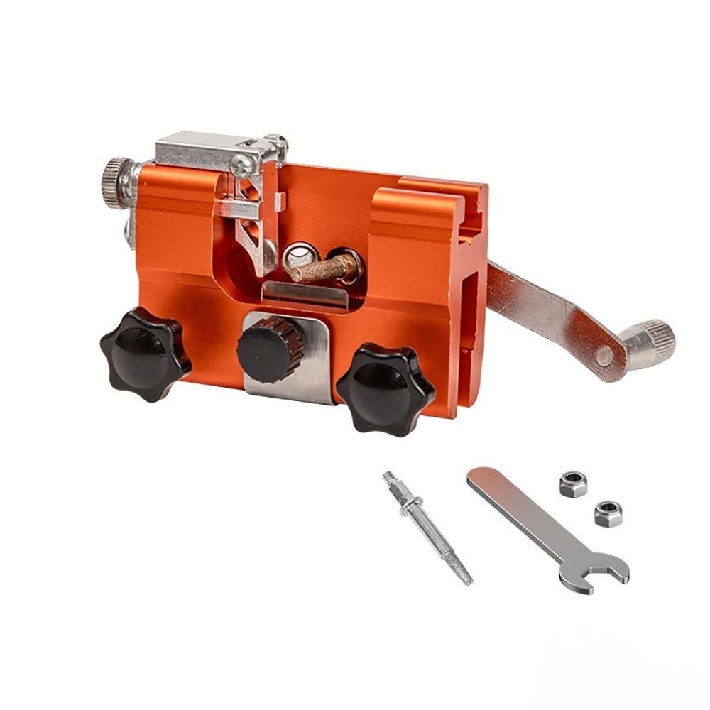 

Portable Chainsaw Sharpener Jig Quick Grinding Chain Clamp Chain Saw Sharpener Tool Mini Size Sharpening Stone 5 Grinding Head помаранчевий