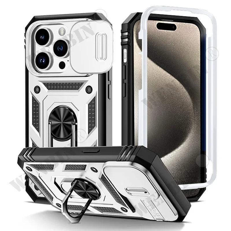 Case For For Iphone 17 Pro Max 16 1 14 13 12 11 Pro Max Mini Plus 17e 16e Heavy Duty with Camera 360 Degree Kickstand Cover