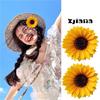 Summer Sunflower Hairclip Sweet Yellow Flower Large Hairpin Edge Clip Women Girls Fashion Hair Accessories Beach Headdress Gifts