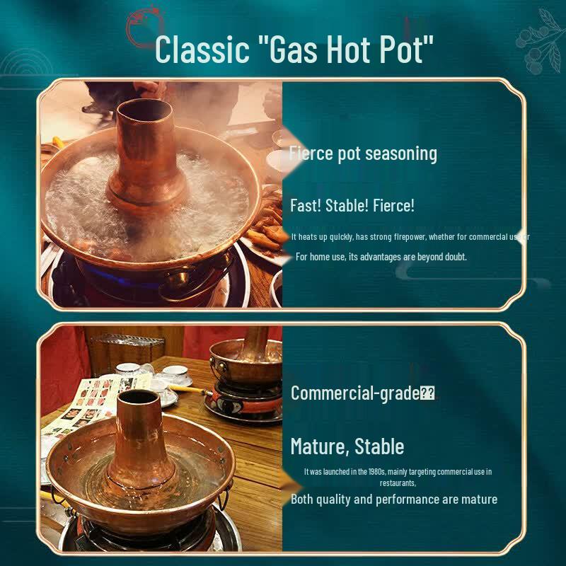 Chu Yi Qi Retro Pure Copper Divided Hot Pot