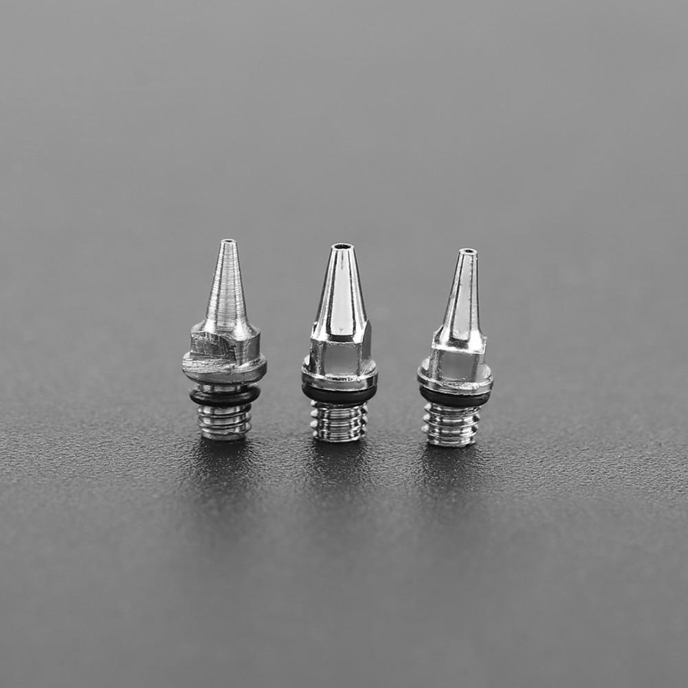 3Pcs 0.2mm 0.3mm 0.5mm Airbrush Nozzles and Needles Tips Replacement Accessories