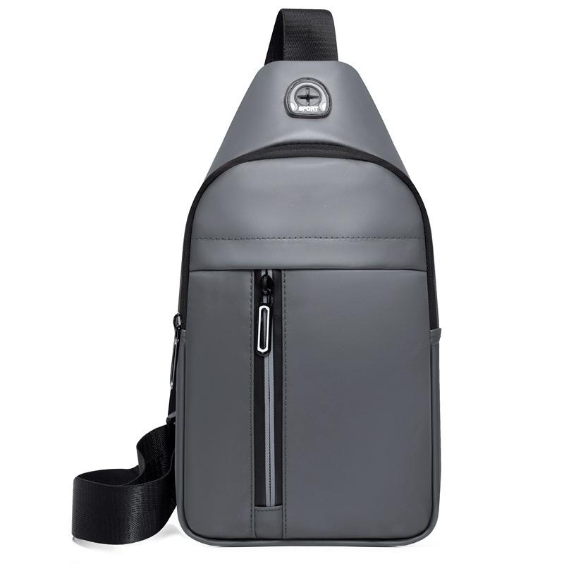 Men'S Oxford Cloth Breast Bag Multifunctional Sports Outdoor Leisure Shoulder Backpack Crossbody Bag