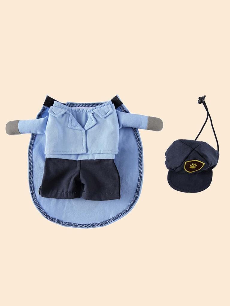 Pet Costume Fashion Courier Style Clothes Halloween Suit With a Hat Costume Apparel for Dog