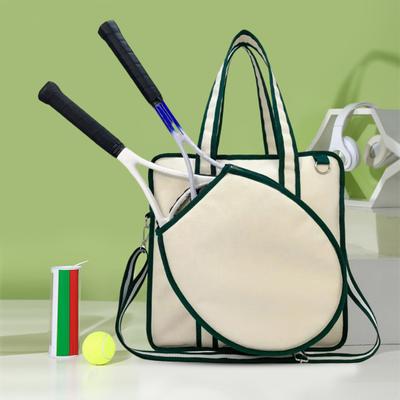 Kadınlar için Tenis Tote Çanta Tenis Raketi Çantası Geniş Padel Çantası Ayarlanabilir Pickleball Spor El Çantası 2 Raket için