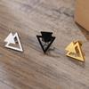 Stud Earring Men,Stainless Steel Double Triangle Arrow Arrowhead Geometric Minimalist Stud Earrings,Simple and Elegant Jewellery
