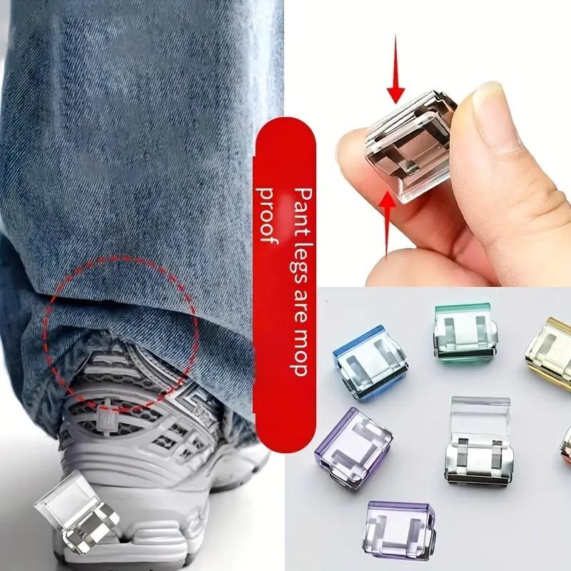 10PCS Clothing Clips Multi Function Pants Clips Leg Straps Clips Holder Clothing Pin for Clothes Long Pants Legs Sleeves