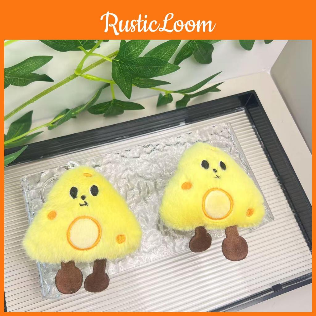 Plush Cheese Adorable Keychain Accessory Perfect For Students And Bags Fashionable