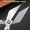 Kitchen Scissors Stainless Steel Household Bone Scissors Chicken Wings Fish Chopper Bottle Opener Clip Walnut Kitchen Tools