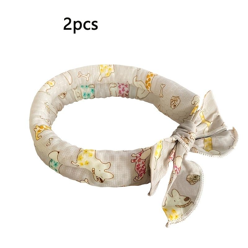 Universal Summer Pet Cooling Ice Scarf Dog Cat Neck Collar Physical Heatstroke Prevention Cool Towel Outdoor Ice Neck Ring