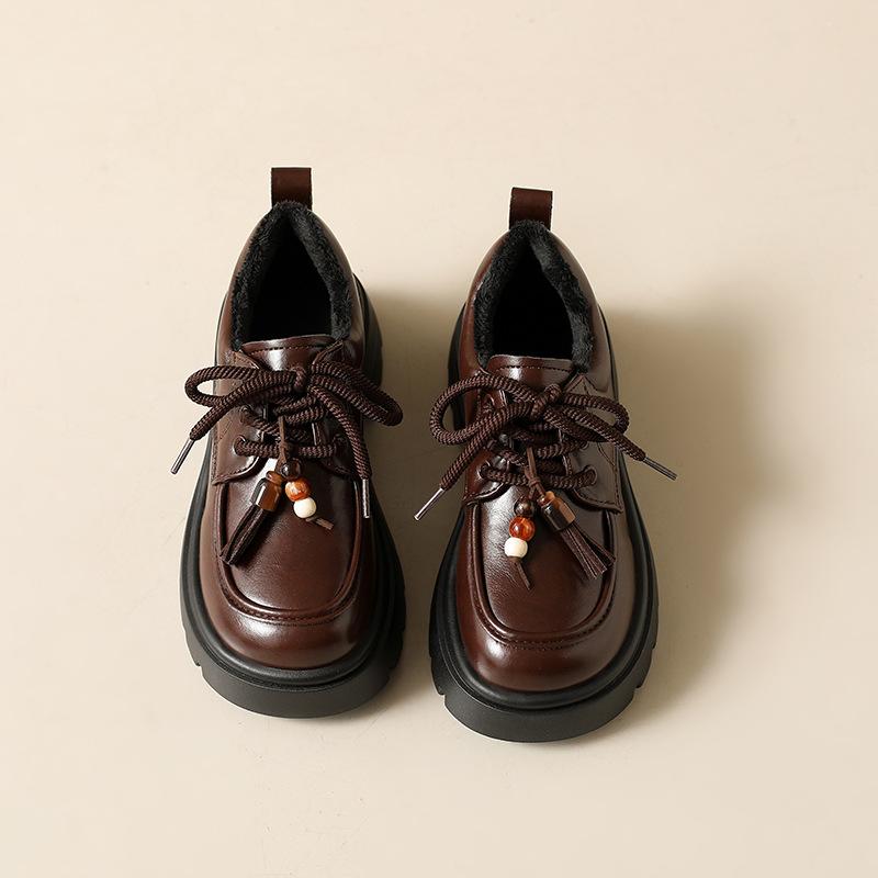 

Women s soft elastic winter warm anti cold padded snow boots thick bottom non-slip wear outdoor leisure sports Lefebvre shoes leather shoes 40 коричневый