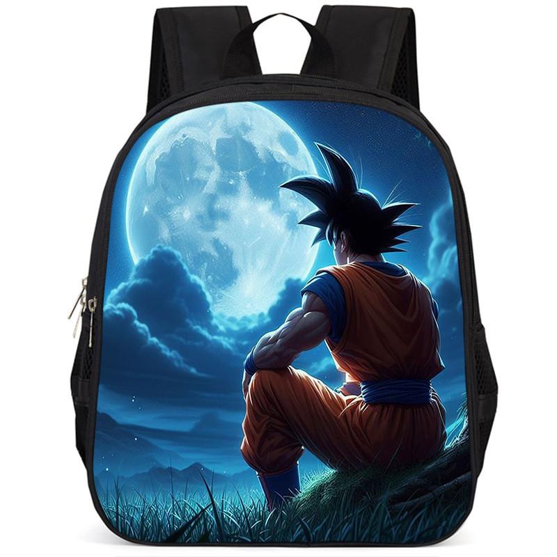 Durable Oxford Cloth Dragon Ball Backpack For Boys And Girls 15-inch Capacity