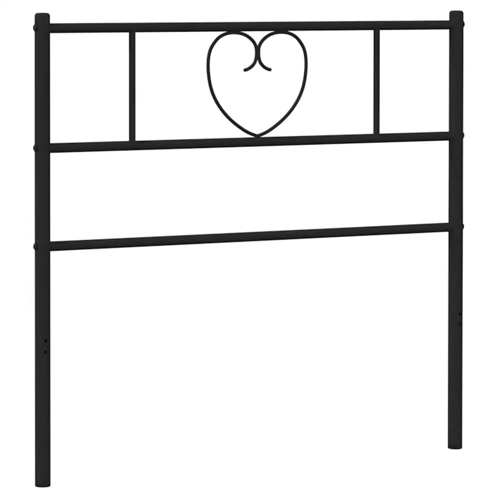 Ersatz-Kopfteil Metall Schwarz 107 cm