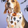 Halloween Pet Dress Up Saliva Towel Printed Dog Triangle Towel Dog Bib Pet Decorative Scarf