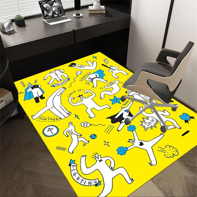 

1PC friends happy Extra Large Non Slip Floor carpet, Office, family, bedroom Large Area Rug Indoor Rugs, Vibrant Colors 60cm by 90cm