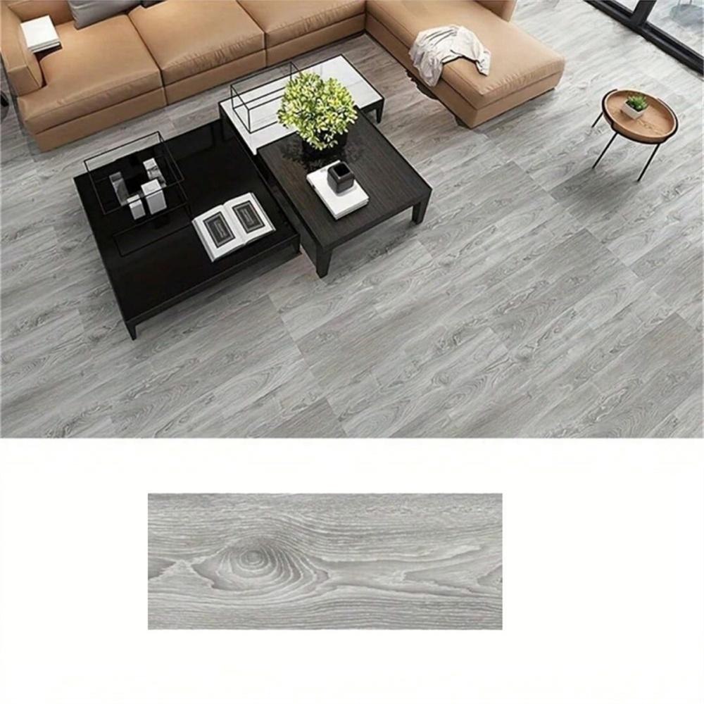

10/20pcs 40x15cm Self-adhesive Floor Sticker DIY Wood Grain Wall Sticker Waterproof Heat Resistant Imitation Wall Tiles 10pcs