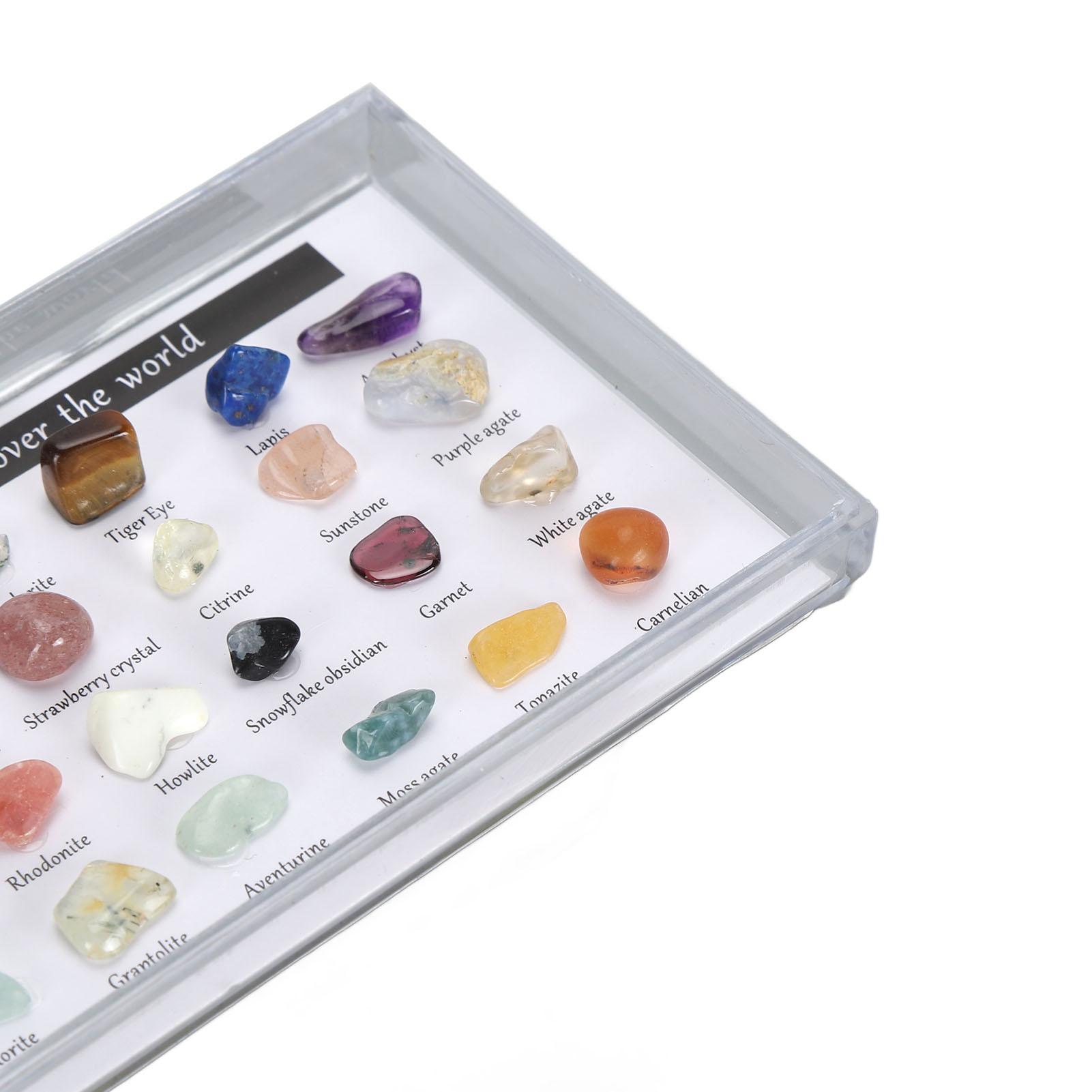 

Набор для сбора минеральных камней. Веселый привлекательный образовательный набор по науке о камнях с прозрачной витриной для